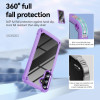 Military Grade Tough Shield Snap-on Transparent Case for Samsung Galaxy A17 5G - Purple