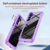 Military Grade Tough Shield Snap-on Transparent Case for Samsung Galaxy A17 5G - Purple