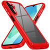 Military Grade Tough Shield Snap-on Transparent Case for Samsung Galaxy A17 5G - Red