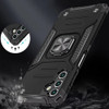 Military Grade Robust Series Dual Layer Hybrid Case with Ring Grip for Samsung Galaxy A17 5G - Black