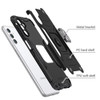 Military Grade Robust Series Dual Layer Hybrid Case with Ring Grip for Samsung Galaxy A17 5G - Black
