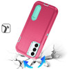 Military Grade TUFF Hybrid Armor Case with Kickstand for Samsung Galaxy A17 5G - Hot Pink