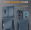 Combat Tough Series Hybrid Case with Camera Lens Cover for Samsung Galaxy A17 5G - Blue