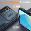 Combat Tough Series Hybrid Case with Camera Lens Cover for Samsung Galaxy A17 5G - Blue