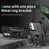 Combat Tough Series Ring Holder Case with Camera Lens Cover for Samsung Galaxy A17 5G - Black