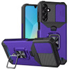 Military Grade All-In-One Ring Stand Card Case for Samsung Galaxy A17 5G - Purple