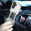 Military Grade Shockproof Hybrid Armor Case with Ring Grip for Samsung Galaxy A17 5G - Silver