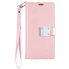 Extra Series Essential Leather Wallet Stand Case for Samsung Galaxy A17 5G - Rose Gold