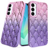 Floral Joy Diamond Crystal TPU Case for Samsung Galaxy A17 5G - Light Pink Purple