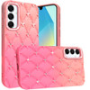Floral Joy Diamond Crystal TPU Case for Samsung Galaxy A17 5G - Orange Pink
