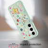 Butterfly Ornaments Diamond Hybrid Case for Samsung Galaxy A17 5G - Teal