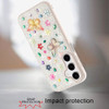 Butterfly Ornaments Diamond Hybrid Case for Samsung Galaxy A17 5G - White