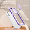 HD Transparent Case with Camera Privacy Cover for Samsung Galaxy A17 5G - Purple