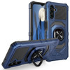 Military Grade Robotic Series Hybrid Case with Ring Grip for Samsung Galaxy A17 5G - Blue