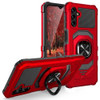 Military Grade Robotic Series Hybrid Case with Ring Grip for Samsung Galaxy A17 5G - Red