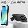 Camera Privacy Cover Hybrid Case with Kickstand for Samsung Galaxy A17 5G - Black