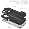Camera Privacy Cover Hybrid Case with Kickstand for Samsung Galaxy A17 5G - Black