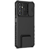 Camera Privacy Cover Hybrid Case with Kickstand for Samsung Galaxy A17 5G - Black