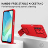 Camera Privacy Cover Hybrid Case with Kickstand for Samsung Galaxy A17 5G - Red