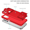 Camera Privacy Cover Hybrid Case with Kickstand for Samsung Galaxy A17 5G - Red