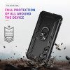 Military Grade Hybrid Case with Ring Grip for Samsung Galaxy A17 5G - Black