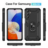 Military Grade Hybrid Case with Ring Grip for Samsung Galaxy A17 5G - Black
