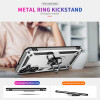 Military Grade Hybrid Case with Ring Grip for Samsung Galaxy A17 5G - Silver