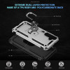 Military Grade Hybrid Case with Ring Grip for Samsung Galaxy A17 5G - Silver