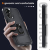 Military Grade TUFF Shockproof Hybrid Armor Case with Ring Grip for Samsung Galaxy A17 5G - Black