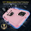 Military Grade TUFF Shockproof Hybrid Armor Case with Ring Grip for Samsung Galaxy A17 5G - Pink