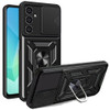 Military Grade Superior Series Hybrid Case with Ring Grip and Camera Lens Cover for Samsung Galaxy A17 5G - Black