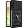 Military Grade Superior Series Hybrid Case with Ring Grip and Camera Lens Cover for Samsung Galaxy A17 5G - Black