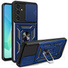Military Grade Superior Series Hybrid Case with Ring Grip and Camera Lens Cover for Samsung Galaxy A17 5G - Blue