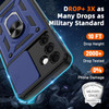 Military Grade Superior Series Hybrid Case with Ring Grip and Camera Lens Cover for Samsung Galaxy A17 5G - Blue