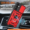 Military Grade Superior Series Hybrid Case with Ring Grip and Camera Lens Cover for Samsung Galaxy A17 5G - Red