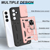 Military Grade Superior Series Hybrid Case with Ring Grip and Camera Lens Cover for Samsung Galaxy A17 5G - Rose Gold