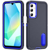 Military Grade TUFF Hybrid Armor Case with Kickstand for Samsung Galaxy A17 5G - Black Blue