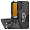 Military Grade Shockproof Hybrid Armor Case with Ring Grip for Samsung Galaxy A17 5G - Black
