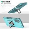 Military Grade Shockproof Hybrid Armor Case with Ring Grip for Samsung Galaxy A17 5G - Teal