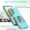 Military Grade Shockproof Hybrid Armor Case with Ring Grip for Samsung Galaxy A17 5G - Teal