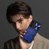 Superior Series Magnetic Hybrid Case with Ring Stand and Camera Lens Cover for Samsung Galaxy A17 5G - Blue
