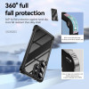 Military Grade Tough Shield Snap-on Transparent Case for Samsung Galaxy S26 Ultra - Black