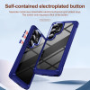 Military Grade Tough Shield Snap-on Transparent Case for Samsung Galaxy S26 Ultra - Blue