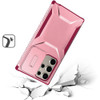 Combat Tough Series Hybrid Case with Camera Lens Cover for Samsung Galaxy S26 Ultra - Pink Burgundy