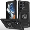 Military Grade Robust Series Dual Layer Hybrid Case with Ring Grip for Samsung Galaxy S26 Ultra - Black