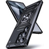 Military Grade Robust Series Dual Layer Hybrid Case with Ring Grip for Samsung Galaxy S26 Ultra - Black