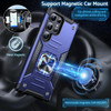 Military Grade Robust Series Dual Layer Hybrid Case with Ring Grip for Samsung Galaxy S26 Ultra - Blue