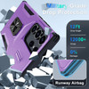 Combat Tough Series Ring Holder Case with Camera Lens Cover for Samsung Galaxy S26 Ultra - Purple
