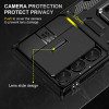Military Grade Ring Holder Case with Camera Lens Cover for Samsung Galaxy S26 Ultra - Black