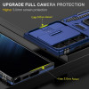 Military Grade Ring Holder Case with Camera Lens Cover for Samsung Galaxy S26 Ultra - Blue